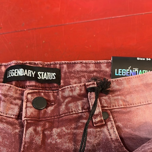 Legendary State Red acid washed jeans - Picture 2 of 2